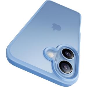 CASEKOO for iPhone 17 Case, [Never Yellow Technology] [Mil-Grade Drop Protection] Translucent Slim Cover Women Men for iPhone 17 Phone Case 6.3 inch, Frosted Light Blue