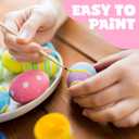 15 Pcs White Wooden Eggs to Paint Fake Easter Eggs for DIY Crafts, Hunts, Basket Stuffers