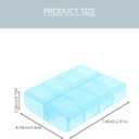 GLEAVI Small Airtight Pill Storage Boxes - Portable Travel Tablet Organizer with 5 Compact Containers for Daily Medication Lightweight and Durable Household Pill Cases 2.91X2.44X0.78In