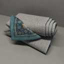 Boho 2'6"x8' Wide Hallway Runner Rugs - Teal 8ft Long Washable Door Rugs for Entryway Indoor, Non Slip with Rubber Backing, Vintage Floral Indoor Dcor, Low Pile & Soft Carpet