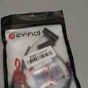 Devinal Rotatable Right-Angle XLR Cable, Adjustable-Angle Low-Profile XLR Microphone Adapter Connector, Right-Angle Mic Cord on Both Ends (Male and Female) 0.8 FT 2 pcs