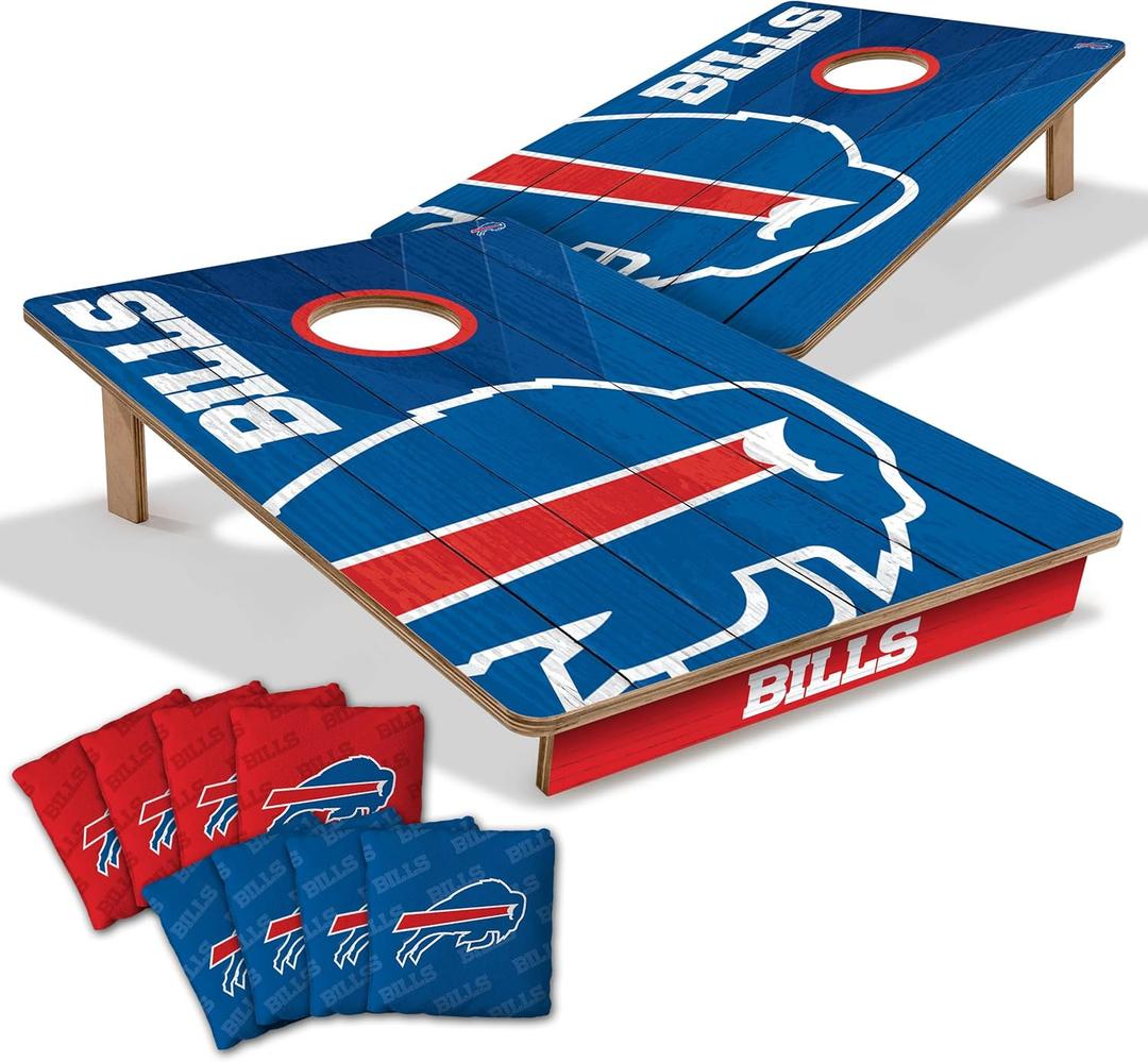 YouTheFan NFL 2’ x 3’ Wood Cornhole Game with Logo Bags