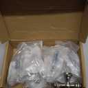 Alzassbg 10 Pack Brushed Satin Nickel Cabinet Knobs, 2.1 Inch(55mm) Cabinet Kitchen Hardware Knob for Cupboard and Drawer AL6085SN (Single Hole Knob)