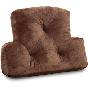 1 MIDDLE ONE Back Pillow for Chair, Memory Foam Lumbar Pillow for Back Support, Back Rest Cushion for Office, Sofa, Couch Sitting, Recliner, Bed and Lower Back Pain (Coffee)