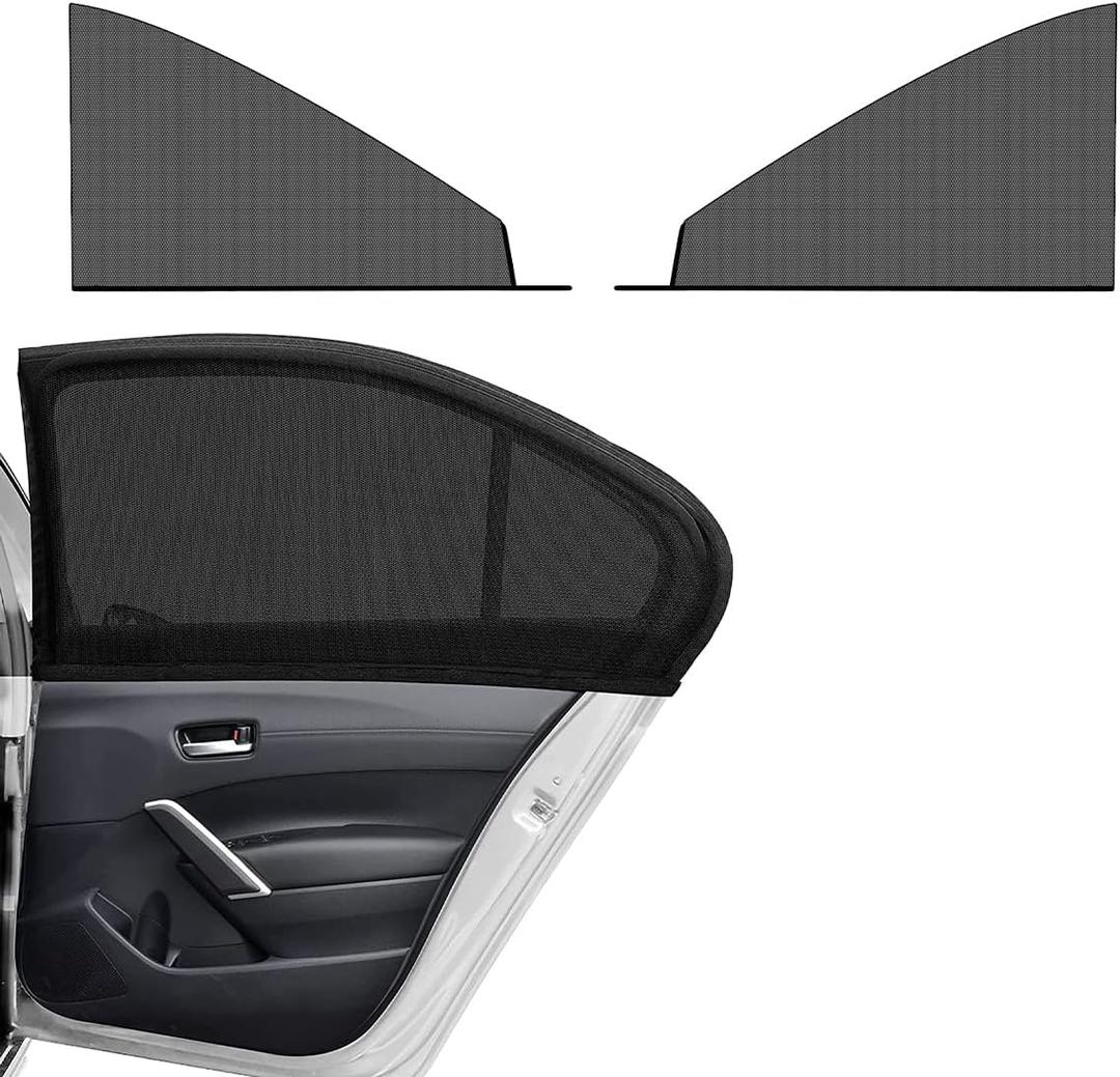 2 PCS Car Window Shades, Breathable Mesh Side Window Sun Shade Blocker for Privacy Blackout, Auto Window Screen UV Protection Cover for Baby Family Pet, Car Accessories (SUV Front 24.4"35.4")