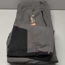 FREE SOLDIER Mens Snow Bibs Ski Pants Softshell Waterproof Insulated Warm Snow Pants Windproof Ski Bib Overalls (X-Large/30" Inseam, Gray)