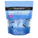Neutrogena Makeup Remover Wipes, Daily Single Face Cleansing Towelettes, Makeup Removing Cleansing Wipes Removes Dirt & Oil, AlcoholFree Face Towelettes, 20 ct