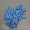 25 Pcs Rubber Sharks for Kids, Blue Shark Bath Toys Cute Floating Squeaky Mini Rubber Sharks for Shower, Classroom Carnival Prizes, Cake Decoration