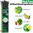 Extra Large Mosquito Repellent Sticks 24 Pack, Natural Outdoor Patio Mosquito Deterrent, Long-Lasting 2-Hour Burn Time, Safe for Family Pets Effective Bug Control