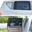 TFY Universal Car Rear Side-Door Square-Window Sunshades - for Vehicles with Side Windows 29.5Inch - 41.5Inch W x 19Inch H (Regular Rectangular Window)