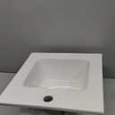 American Standard 642001.020 Studio Ceramic undermount Square Bathroom sink, 16.25" L x 16.25" W x 6.75" H, White
