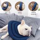 Soft Dog Cones, Recovery Dog Donut Collar After Surgery- Cone of Shame Alternative, Pet Elizabethan E-Collar Anti-Bite Lick Wound Healing Adjustable for Large Dogs, 4XL (Blue, XXXXL)