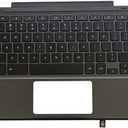 Replacement Upper Case Palmrest for DELL Chromebook 11 3100 2-in-1 11.6'' Series Laptop Keyboard Assembly Top Cover 34Y6Y 034Y6Y AP2FD000300