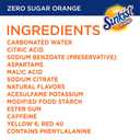 Sunkist Zero Sugar Orange Soda, 12 fl oz cans, 12 pack