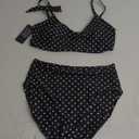 Womens Bikini Set Bandeau Black Bikinis Push Up Swimsuit High Waist Plus Size Swimwear Women Suits Biquini New Bikini L