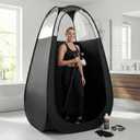 Spray Tan Tent with Tan Spray Tanning Essentials Kit, Pop Up Portable Professional Mobile Self Tanning Tent Booth with Carry Bag & Waterproof Floor