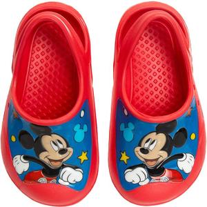 Josmo Boys Clog Water Slides Mickey Mouse Cars Paw Patrol Summer Sandal Kids Pool Shoes Backstrap Closed Toe Sport Athletic Character Slip On Clogs 5-6