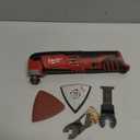 Milwaukee 2426-20 M12 12 Volt Redlithium Ion 20,000 OPM Variable Speed Cordless Multi Tool with Multi-Use Blade, Sanding Pad, and Multi-Grit Papers (Battery Not Included, Power Only)