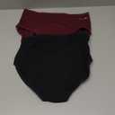 TANSTC Postpartum Women Period Panties Heavy Flow Leakproof Cotton Hipster Briefs 2 Pack Dark Color Small