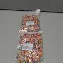 2 x AmlkHxuan 1000pcs Round Letter Beads Colorful Gold Acrylic Alphabet 4x7mm for Bracelets Necklace Jewelry Making Supplies (Gold Colored)