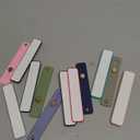 Weewooday 12 Pcs Phone Grip Strap Telescopic Finger Strap Bracket Portable Phone Finger Kickstand Handle Grip Holder(Soft Colors)