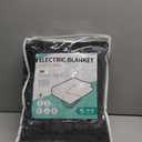 Electric Heated Blanket 62"x84" Twin Size, Soft Coral Fleece with 4 Heating Levels and 10 Hours Auto-Off, Machine Washable, Cozy Plush Fabric for Home, Dark Gray (001-dark Grey)