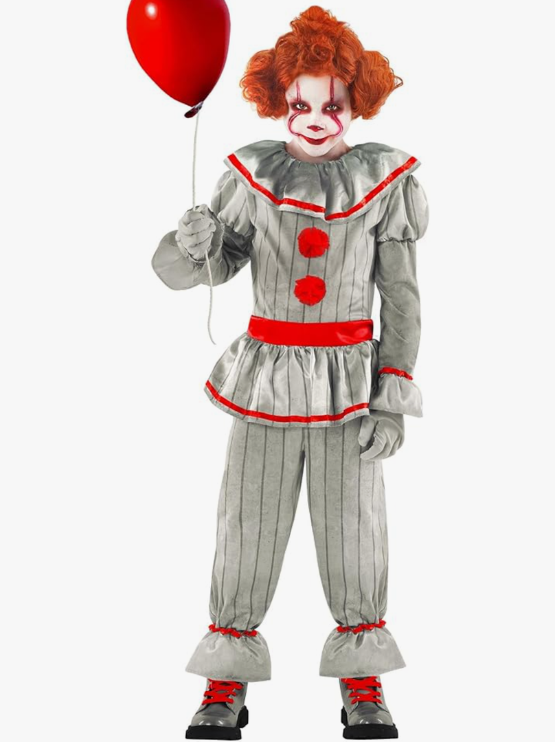 Morph Scary Clown Costume - Boys' Scary Clown Halloween Costume XL