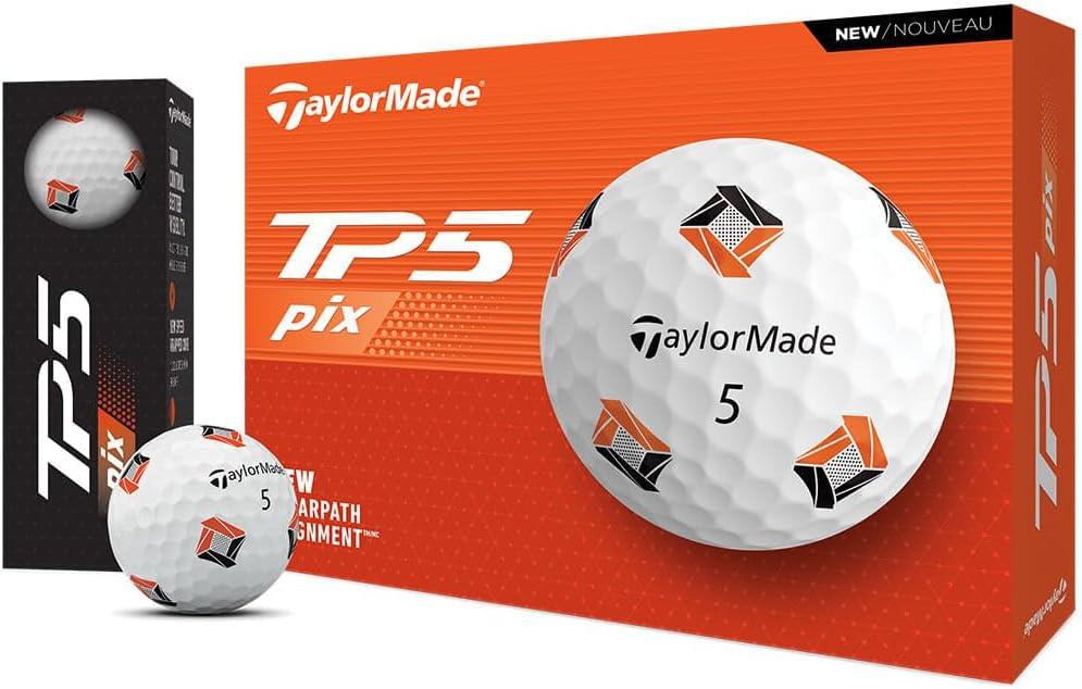 TaylorMade Men's TP5 PIX 3.0 Golf Balls - Multi