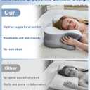 Cervical Neck Pillow, Ergonomic Memory Foam Pillow for Neck Pain Relief with Dual-Height Design, Breathable Pillowcase, Neck Support for Side Back & Stomach Sleepers, Odorless White 1 pcs