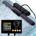 hygger Intelligent Wave Maker for Aquarium, Saltwater Freshwater Circulation Pump Adjustable 6 Waves/Night/Feed/Wireless Connection Mode, Magnetic Holder Display Controller Memory Function (50W)
