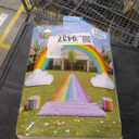 14FT Inflatable Rainbow Arch, Rainbow Inflatable Music Archway, Pride Blow up Yard Decorations with Led Lights for Outdoor, Holiday Party Garden Lawn Decoration