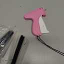 Stitch Gun for Clothes - Handheld Stitch Gun Quick Clothing Fixer - Tagging Gun - Includes 6 Needle, 1000 Black Fasteners & 1000 White Fasteners (Pink/Orange)