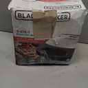 BLACK+DECKER 3-in-1 Waffle Iron, WM2000SD, Grill and Sandwich Press, Non-Stick Removable Plates, Space Saving Compact Design