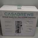 CASABREWS CM5418 Espresso Machine 20 Bar, Compact Espresso Maker with Steam Milk Frother, Stainless Steel Coffee Machine with 34oz Removable Water Tank for Cappuccino, Gift for Women or Men, Silver