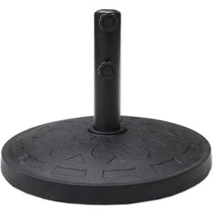 C-Hopetree 31 lb Heavy Duty Round Patio Base Stand for Outdoor Market Table Umbrella, Black