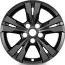 TangMiGe 4-Pack Wheel Skins Compatible with Chevrolet Equinox Alloy Wheel 2010 2011 2012 2013 2014 2015, 17 inch, 10-15 Chevy Equinox Wheel Rim Cover (Bright Black Color)