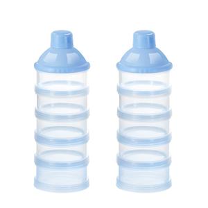 Accmor Formula Dispenser On The Go, 5 Compartments Stackable Formula Container for Travel, Baby Milk Powder Kids Snack Container, BPA Free