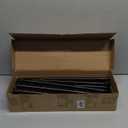 Black Double Curtain Rods for Windows 72 to 144 Inch, 1 Inch Adjustable Decorative Crystal Long Dual Curtain Rod, Heavy Duty Vintage Double Drapery Pole with Black Foil Finial for Living Room