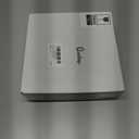 Queekay Housewarming Gifts New Home 1 Farmhouse Trivet for Hot Dishes and 5 Wooden Coasters Round Wood Hot Pads Set with Holder for Home Christmas Decoration 7" and 4"(Gray, White)