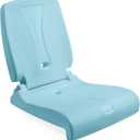 Step2 Folding Flip Seat, Lightweight Portable Outdoor Chair for Poolside, Camping, Beach, Boats, Tailgates, Durable Ground Chair with Back Support for Adults, Capri Blue