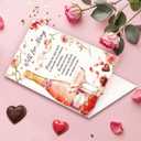 4 x Romantic Valentines Card for Wife,Funny Anniversary Card & Gifts for Women,Love Card for Girlfriend Fiancee (hs-345)