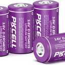 PKCELL 4 Pack ER34615 Battery 19000mAh ER34615 D Cell 3.6V Lithium Battery (Non-Rechargeable)