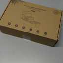 Pezin & Hulin Bamboo Charging Station for Multiple Devices, USB Charger Dock Organizer, with Power Supply (10 Ports HUB), 6 Cables, Cable Management Organizer for Cell Phones, Tablets -Natural+Black