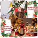 36 Pieces Valentine's Day Velvet Bow Valentine Ribbon Wreath Bow Bulk Romantic Crafts Gift Pretied Set for Garland Home Decor Wedding Outdoor Indoor Decor(Dark Green, Wine Red, Brown,1'' Wide)