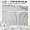 Howeall 20"W x 20"H [Duct Opening Size] Steel Return Air Filter Grille - Removable Face/Door for 1 inch Filters -HVAC Vent Cover Grill - White [Outer Dimensions: 22 5/8"W X 22 5/8"H]