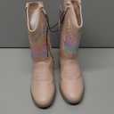 KENSIE GIRL Boots - Girls' Western Cowboy Boots (Toddler/Girl) (11 Little Kid, Multi Pink Studs)