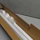 Extra Long No-Drill Tension Curtain Rod 40-166 Inches (4-14Ft), Heavy Duty Adjustable Rod for Outdoor Patio Curtains, Large Windows, Room Divider & Bathroom, White