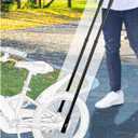 Children's Cycling Bike Safety Trainer Handle | Ergonomic Push Bar, 6 Heights Adjustable, Easy Install, Durable High Carbon Steel