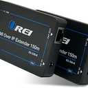 OREI HDMI Over Ethernet Extender with CAT5/CAT6, Upto 330 Feet - HDMI Loop Out - 1080P Full HD Signal Distribution with Support for one to Many Connection. (TX & RX Kit)