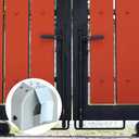 4 Pack Cantilever Gate Rollers Poly Cover with Bracket Universal Gate Cover fit 3", 4", 6 5/8" Cantilever Rollers Chain Link Fence Sliding Hardware Kit